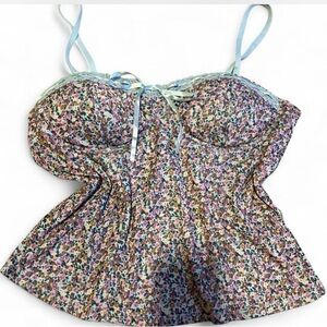 No Boundaries Multicolor Floral Tank Top